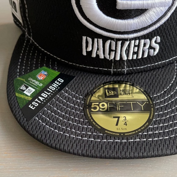 New Era Packers Fitted Hat 7 1/4 READ! - Picture 2 of 7